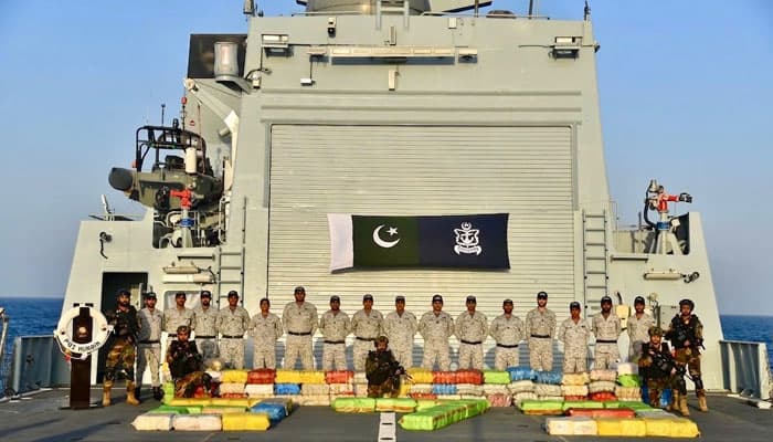 پاک بحریہ کی بحیرہ عرب میں کارروائی، 750 ملین ڈالر کی منشیات پکڑ لی