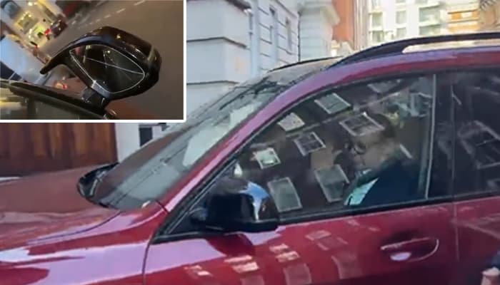 لندن میں ایون فیلڈ کے باہر 2 نقاب پوش افراد نے نواز شریف کی گاڑی کے شیشے توڑ دیے