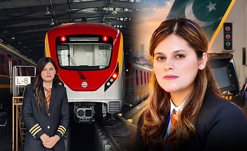 لاہور: ندا صالح اورنج لائن ٹرین کی پہلی خاتون ڈرائیور بن گئیں